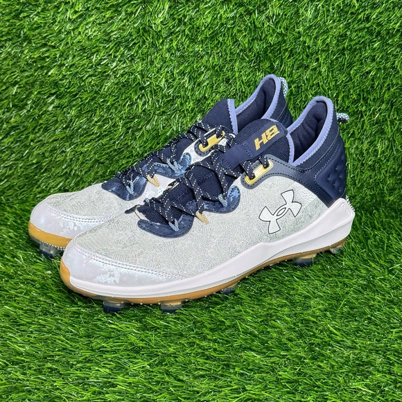 Size 12 - Mens Under Armour Harper 8 Elite TPU Baseball Cleats - 3026591-102 - Picture 2 of 7